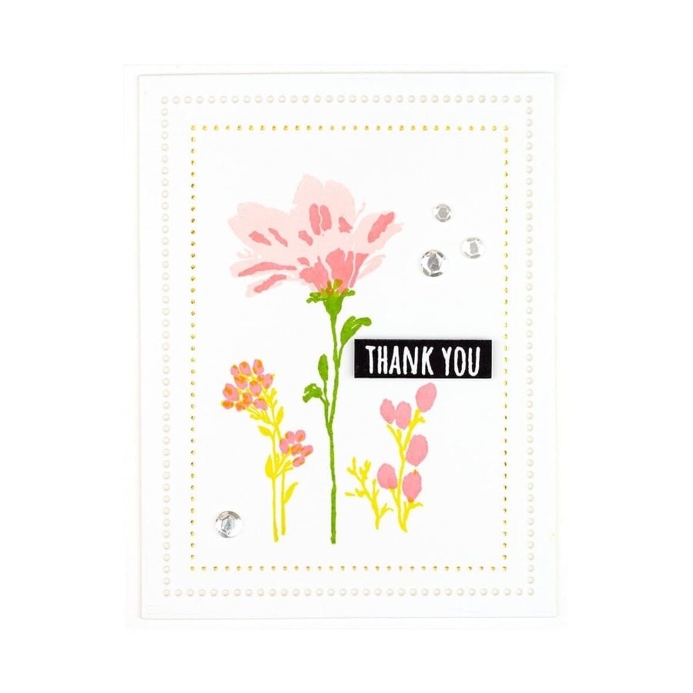 Spellbinders Layered Wildflowers Clear Stamps (STP-028) (OUTLET) Spellbinders Layered Wildflowers Clear Stamps (STP-028) (OUTLET)