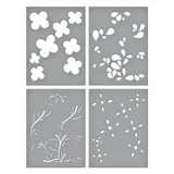 Spellbinders Blossoming Flowers Layered Stencil (STN-075) (OUTLET)