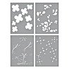 Spellbinders Blossoming Flowers Layered Stencil (STN-075) (OUTLET)