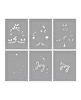 Spellbinders Layered Joy Tree Stencils (STN-069) (OUTLET)