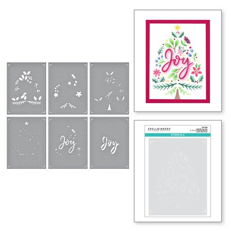 Spellbinders Layered Joy Tree Stencils (STN-069) (OUTLET) Spellbinders Layered Joy Tree Stencils (STN-069) (OUTLET)