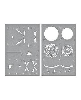 Spellbinders Snowflake Ornaments Stencil (STN-065) (OUTLET)