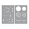 Spellbinders Snowflake Ornaments Stencil (STN-065) (OUTLET) Spellbinders Snowflake Ornaments Stencil (STN-065) (OUTLET)