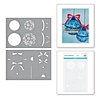 Spellbinders Snowflake Ornaments Stencil (STN-065) (OUTLET) Spellbinders Snowflake Ornaments Stencil (STN-065) (OUTLET)