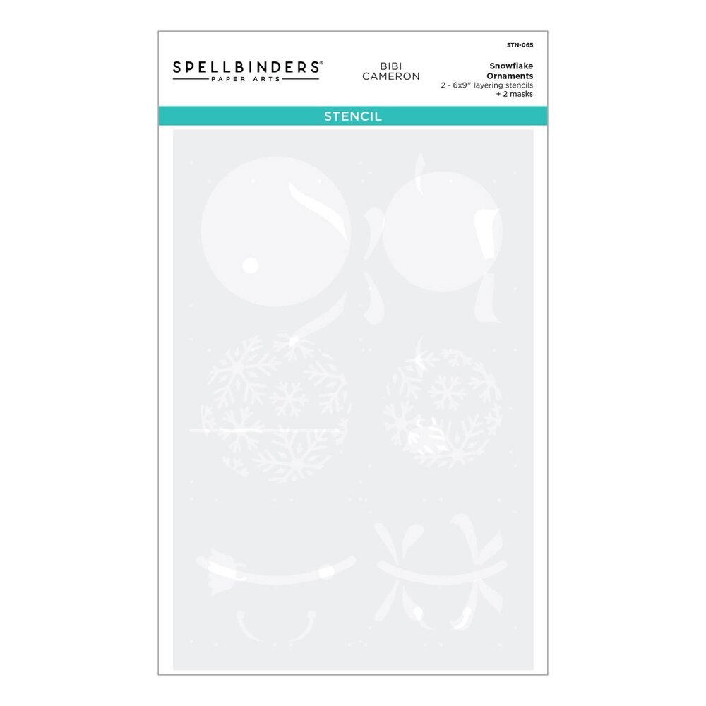 Spellbinders Snowflake Ornaments Stencil (STN-065) (OUTLET) Spellbinders Snowflake Ornaments Stencil (STN-065) (OUTLET)
