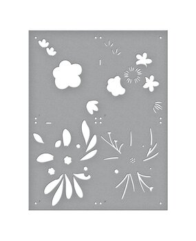 Spellbinders Hello Blooms Stencil (STN-063) (OUTLET)