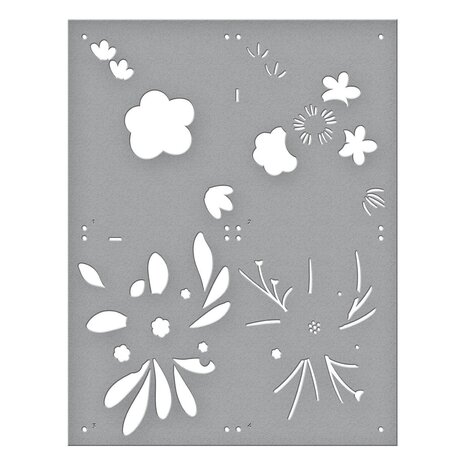 Spellbinders Hello Blooms Stencil (STN-063) (OUTLET) Spellbinders Hello Blooms Stencil (STN-063) (OUTLET)