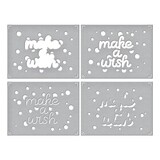 Spellbinders Layered Make a Wish Confetti Stencils (STN-053) (OUTLET)