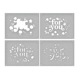 Spellbinders Layered Floral For You Stencils (STN-050) (OUTLET)
