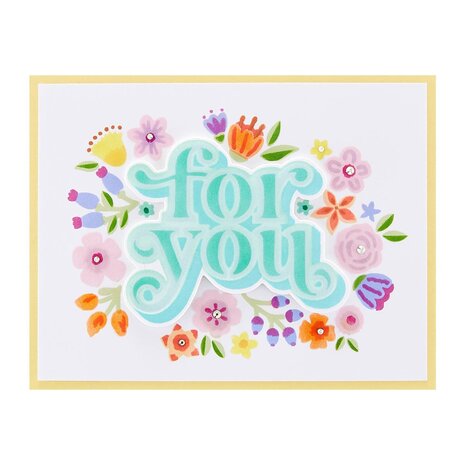 Spellbinders Layered Floral For You Stencils (STN-050) (OUTLET) Spellbinders Layered Floral For You Stencils (STN-050) (OUTLET)