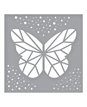 Spellbinders Geometric Butterfly Stencil (STN-007) (OUTLET)