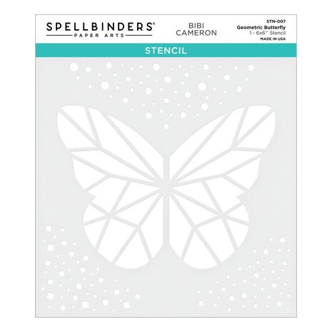 Spellbinders Geometric Butterfly Stencil (STN-007) (OUTLET)
