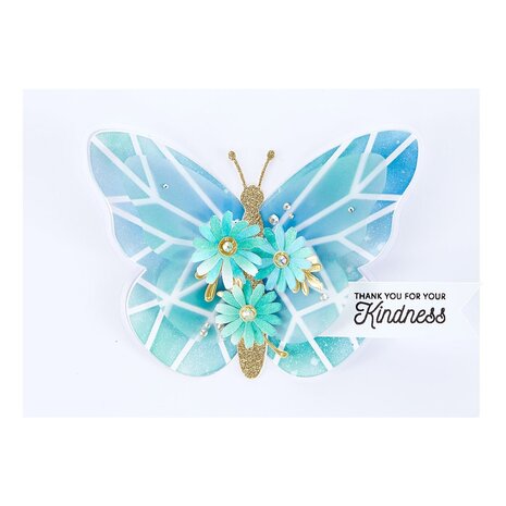 Spellbinders Geometric Butterfly Stencil (STN-007) (OUTLET)