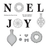 Spellbinders Big Holiday Words Clear Stamp & Die Set (SDS-179) (OUTLET)