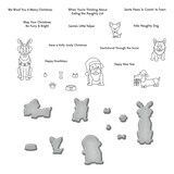 Spellbinders Christmas Pups Clear Stamp & Die Set (SDS-178) (OUTLET)