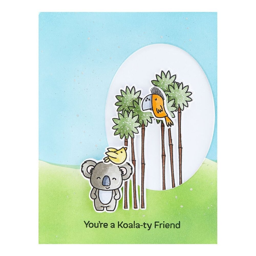 Spellbinders Playful Koalas Stamp & Die Set (SDS-173) (OUTLET)