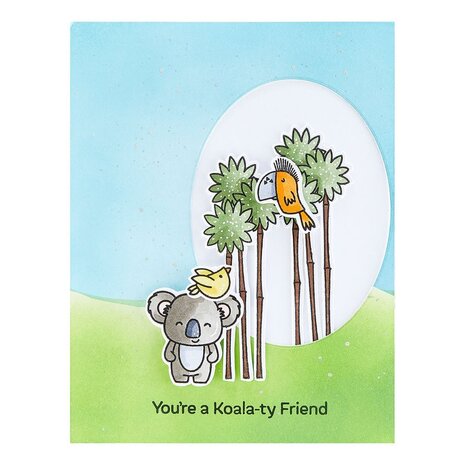Spellbinders Playful Koalas Stamp & Die Set (SDS-173) (OUTLET)