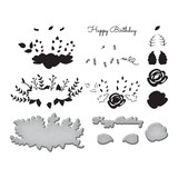 Spellbinders Lyrical Layered Florals Stamp & Die Set (SDS-170) (OUTLET)