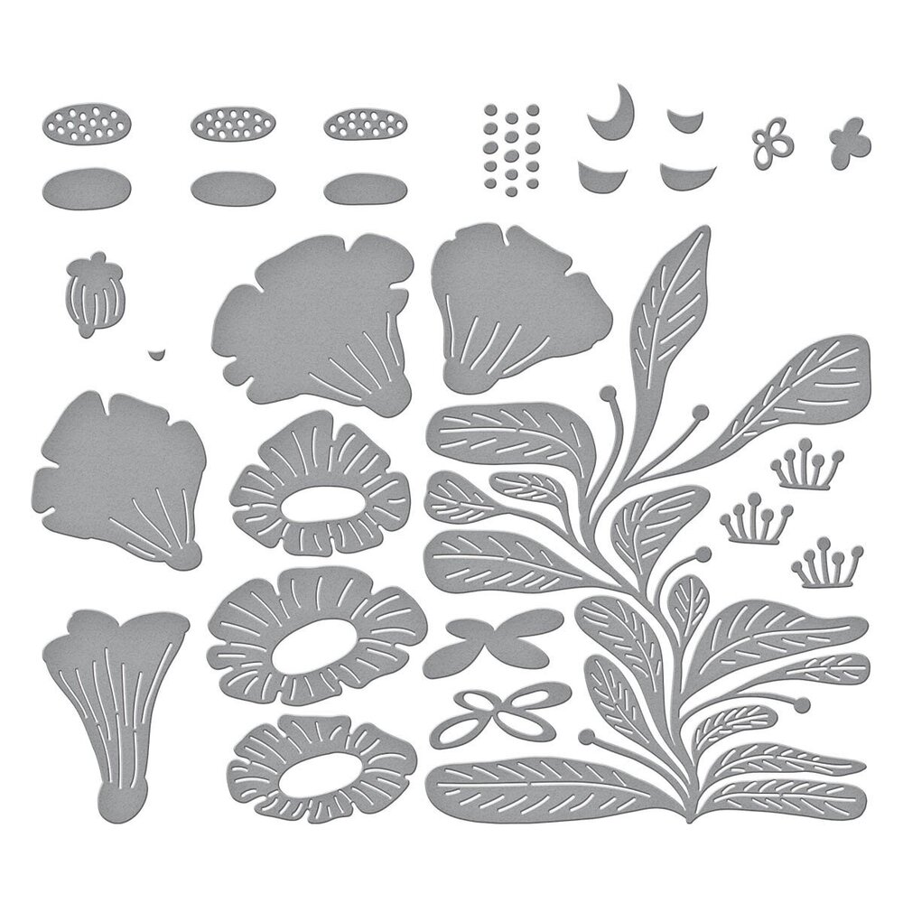 Spellbinders Fresh Picked Angel Trumpets Etched Dies (S7-242) (OUTLET)