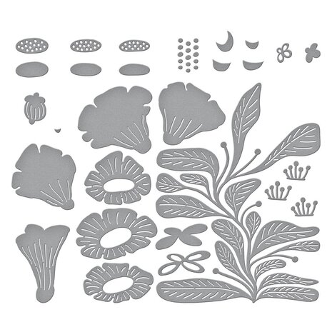 Spellbinders Fresh Picked Angel Trumpets Etched Dies (S7-242) (OUTLET)