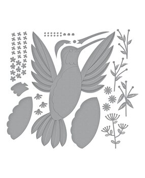 Spellbinders Hummingbird Card Creator Etched Dies (S7-231) (OUTLET)