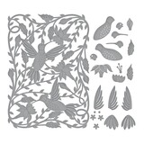 Spellbinders Delicate Floral Hummingbirds Etched Dies (S7-230) (OUTLET)