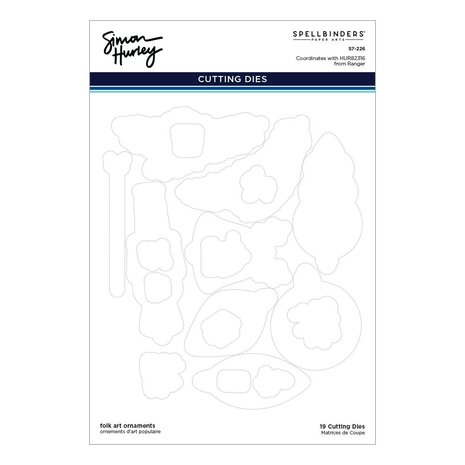 Spellbinders Folk Art Ornaments Etched Dies (S7-226) (OUTLET)