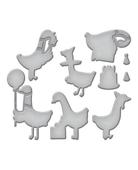 Spellbinders Silly Goose Etched Dies (S6-239) (OUTLET)