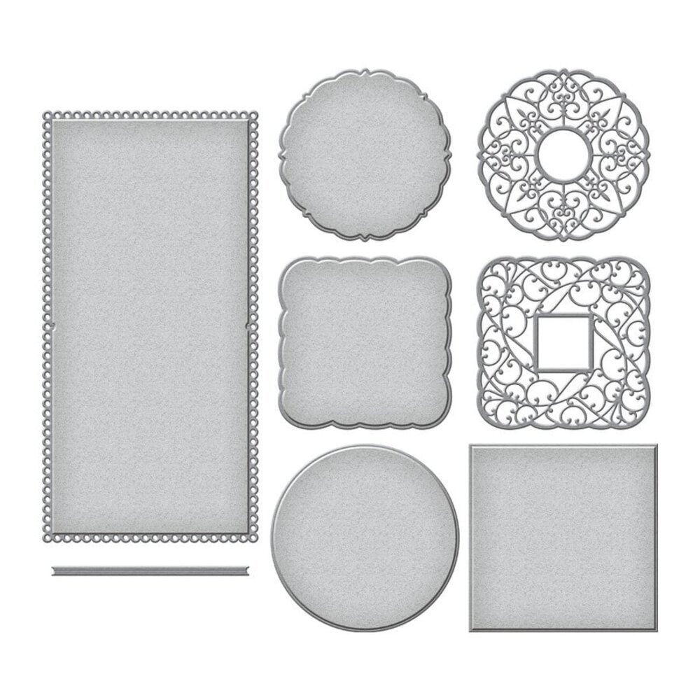 Spellbinders Scalloped Symphony Notecard Etched Dies (S6-177) (OUTLET)