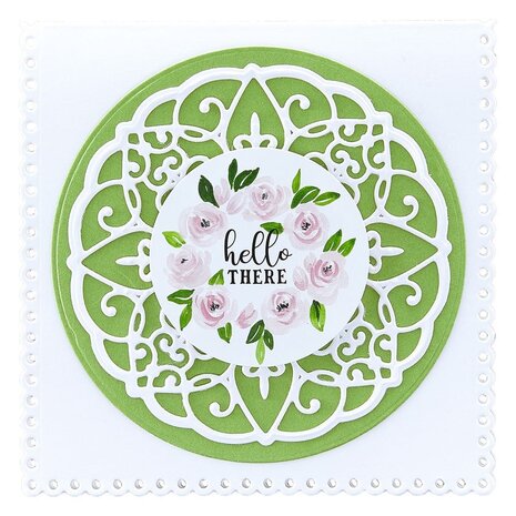 Spellbinders Scalloped Symphony Notecard Etched Dies (S6-177) (OUTLET)