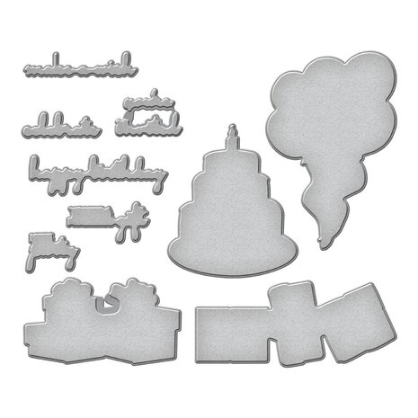 Spellbinders Birthday Party Etched Dies (S5-640) (OUTLET)