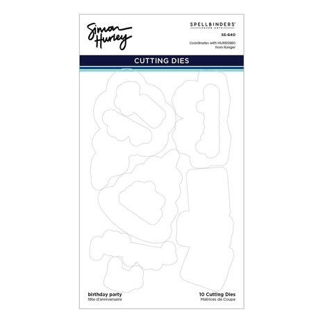 Spellbinders Birthday Party Etched Dies (S5-640) (OUTLET)