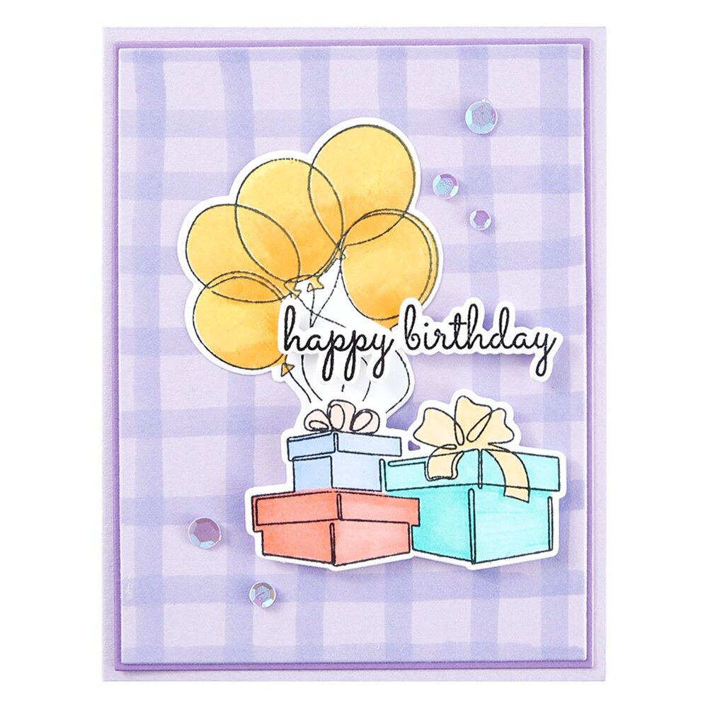 Spellbinders Birthday Party Etched Dies (S5-640) (OUTLET)