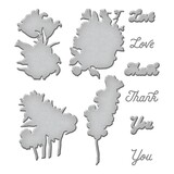 Spellbinders Inked Blooms Etched Dies (S5-581) (OUTLET)