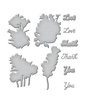 Spellbinders Inked Blooms Etched Dies (S5-581) (OUTLET)