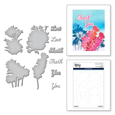 Spellbinders Inked Blooms Etched Dies (S5-581) (OUTLET)