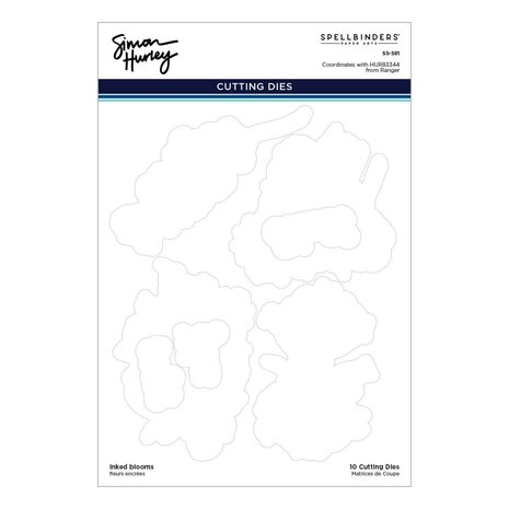 Spellbinders Inked Blooms Etched Dies (S5-581) (OUTLET)