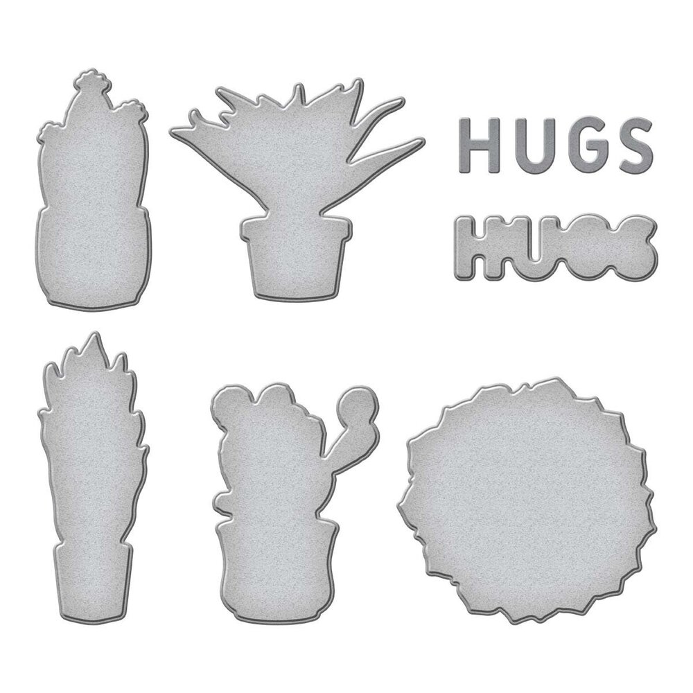 Spellbinders Succulents Etched Dies (S5-556) (OUTLET)