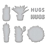 Spellbinders Succulents Etched Dies (S5-556) (OUTLET)