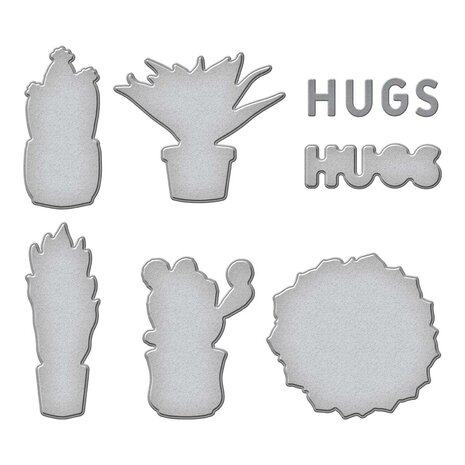 Spellbinders Succulents Etched Dies (S5-556) (OUTLET)