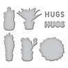 Spellbinders Succulents Etched Dies (S5-556) (OUTLET)