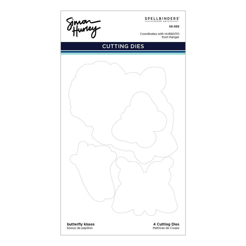 Spellbinders Butterfly Kisses Etched Dies (S5-555) (OUTLET)