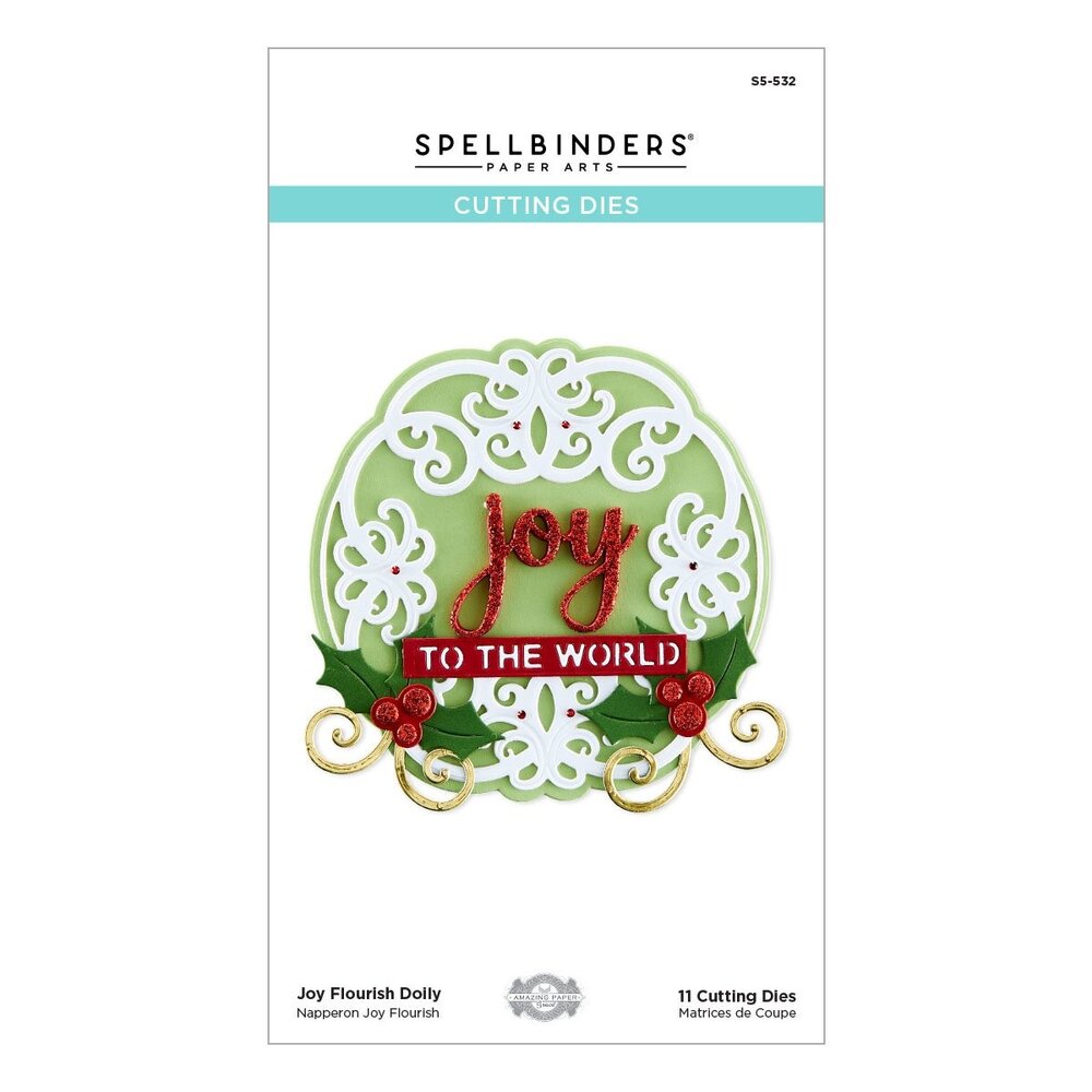 Spellbinders Joy Flourish Doily Etched Dies (S5-532) (OUTLET)