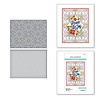 Spellbinders Stitched Petal Diamond Background Etched Dies (S5-529) (OUTLET)