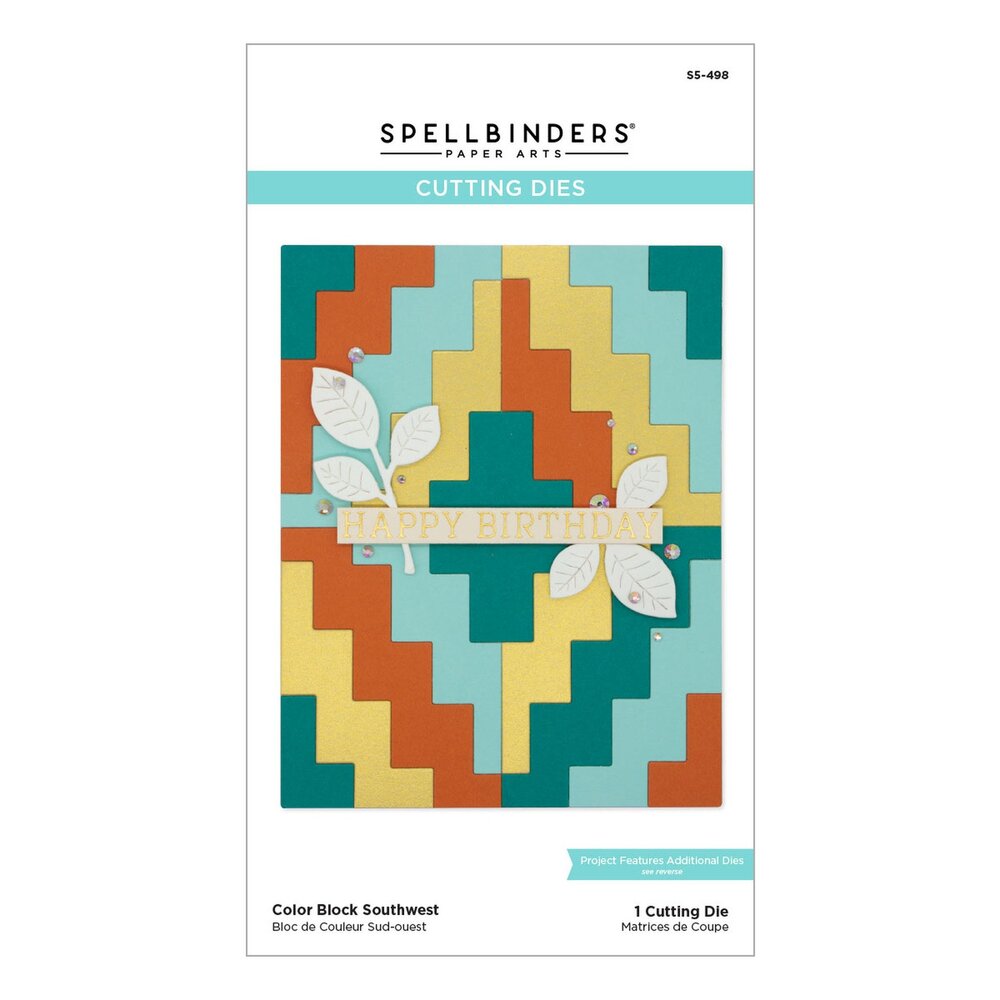 Spellbinders Color Block Southwest Etched Dies (S5-498) (OUTLET)