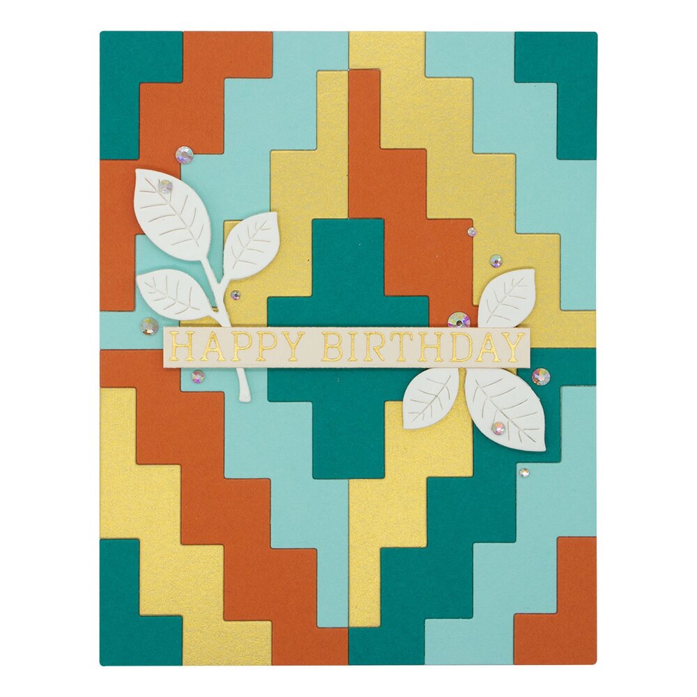 Spellbinders Color Block Southwest Etched Dies (S5-498) (OUTLET)