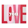 Spellbinders Be Bold Color Block Love You Etched Dies (S5-488) (OUTLET)