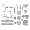 Spellbinders Primrose Heart Façade Etched Dies (S5-484) (OUTLET)