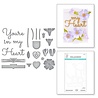 Spellbinders Primrose Heart Façade Etched Dies (S5-484) (OUTLET)