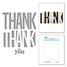 Spellbinders Be Bold Color Block Thank You Etched Dies (S5-477) (OUTLET)